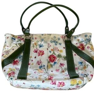 Cecconi Piero floral leather shoulder bag